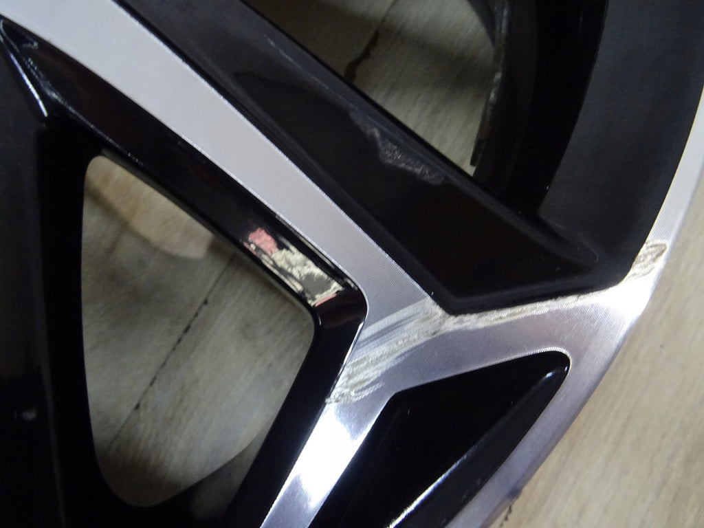 1x Alufelge 16 Zoll 6.0" 5x100 50ET Glanz Schwarz PW457-0D004 Toyota 4 Yaris