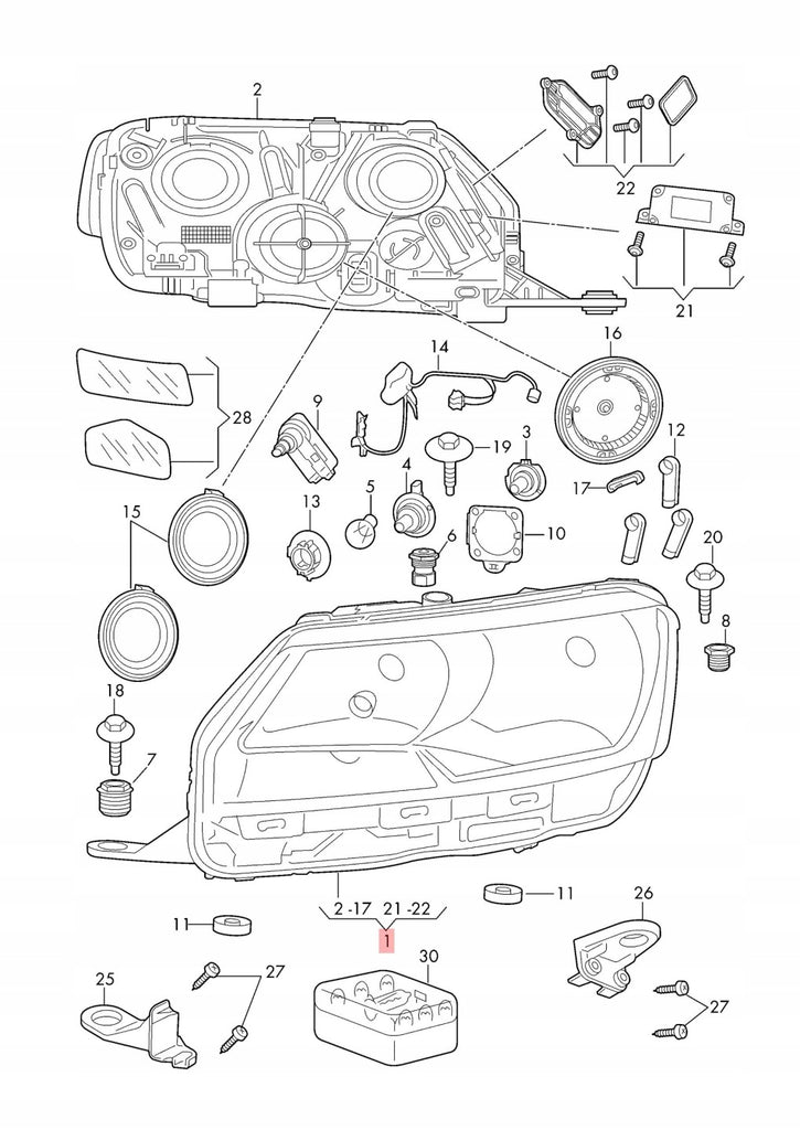 Frontscheinwerfer Skoda Rapid 5JB941016B Rechts Scheinwerfer Headlight SCH8016661165gy