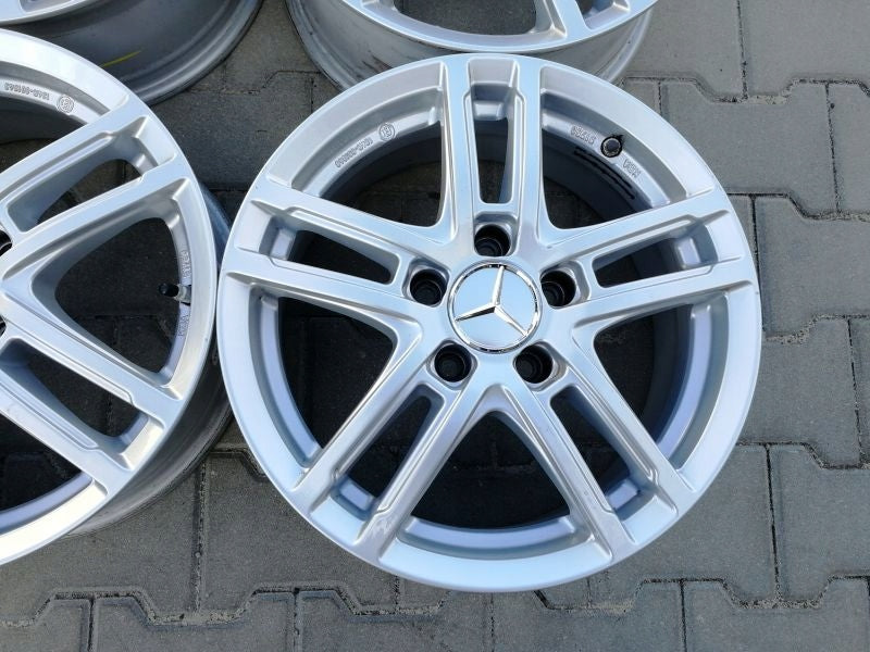 4x Alufelge 16 Zoll 6.5" 5x112 44ET TTZZ8SA44E Mercedes-Benz Cla Glc Clk Gle Cls FEL3720345134fg