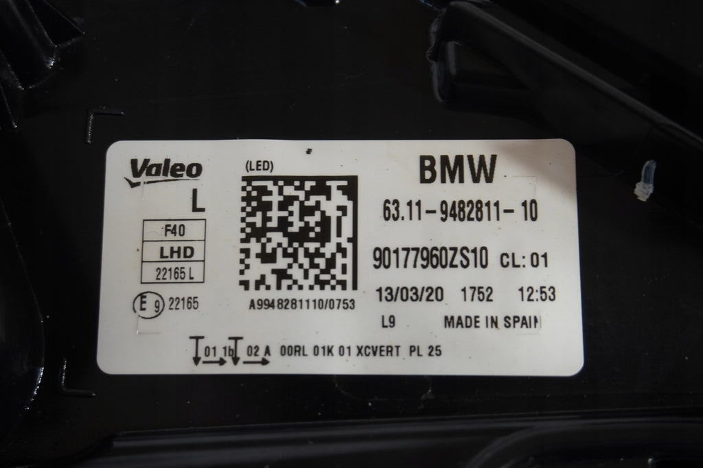 Frontscheinwerfer BMW F40 9482811-10 LED Links Scheinwerfer Headlight SCH3885891538yg