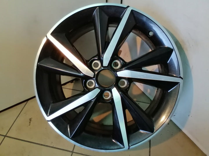 1x Alufelge 17 Zoll 7.0" 5x114.3 50ET Glanz Schwarz PW457-02001 Toyota Corolla FEL1185152057hi