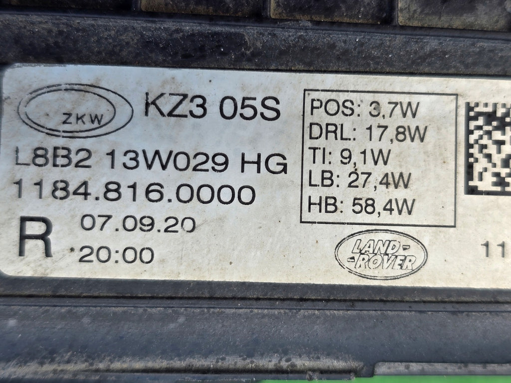 Frontscheinwerfer Land Rover Defender L8B213W029HG Full LED Rechts Headlight SCH9575492961zm