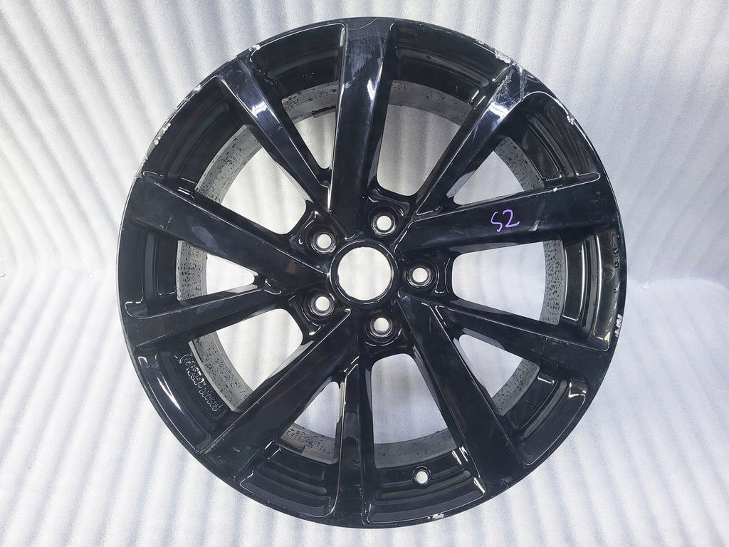 1x Alufelge 18 Zoll 7.0" 5x114.3 45ET Glanz Schwarz BDEL-V3-810 Mazda Cx-30 Dm
