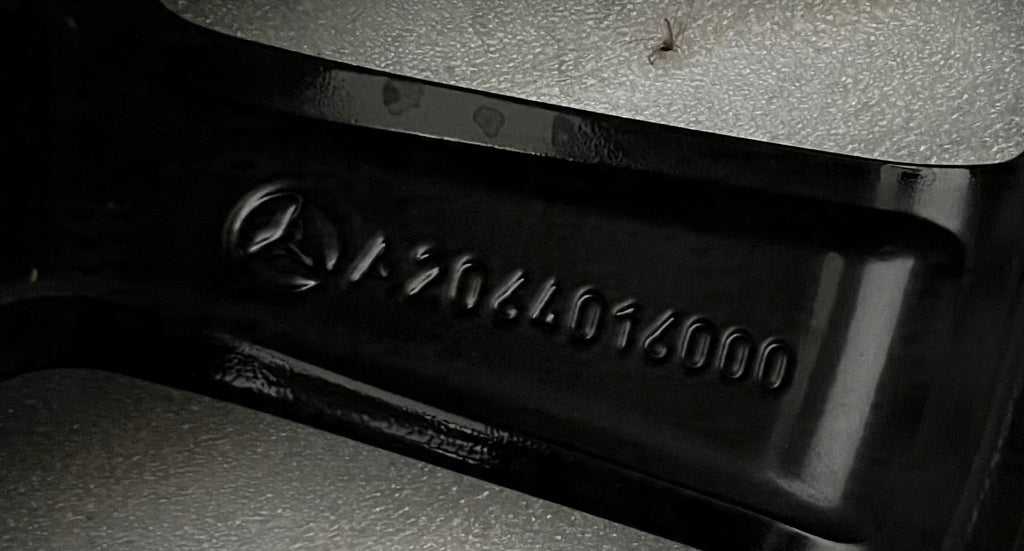 1x Alufelge 17 Zoll 7.0" 5x112 44,5ET Glanz Schwarz A2064016000 Mercedes-Benz