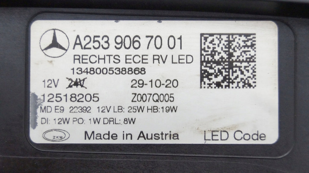 Frontscheinwerfer Mercedes-Benz Glc 2539067001 LED Rechts Scheinwerfer Headlight SCH9917025624ft