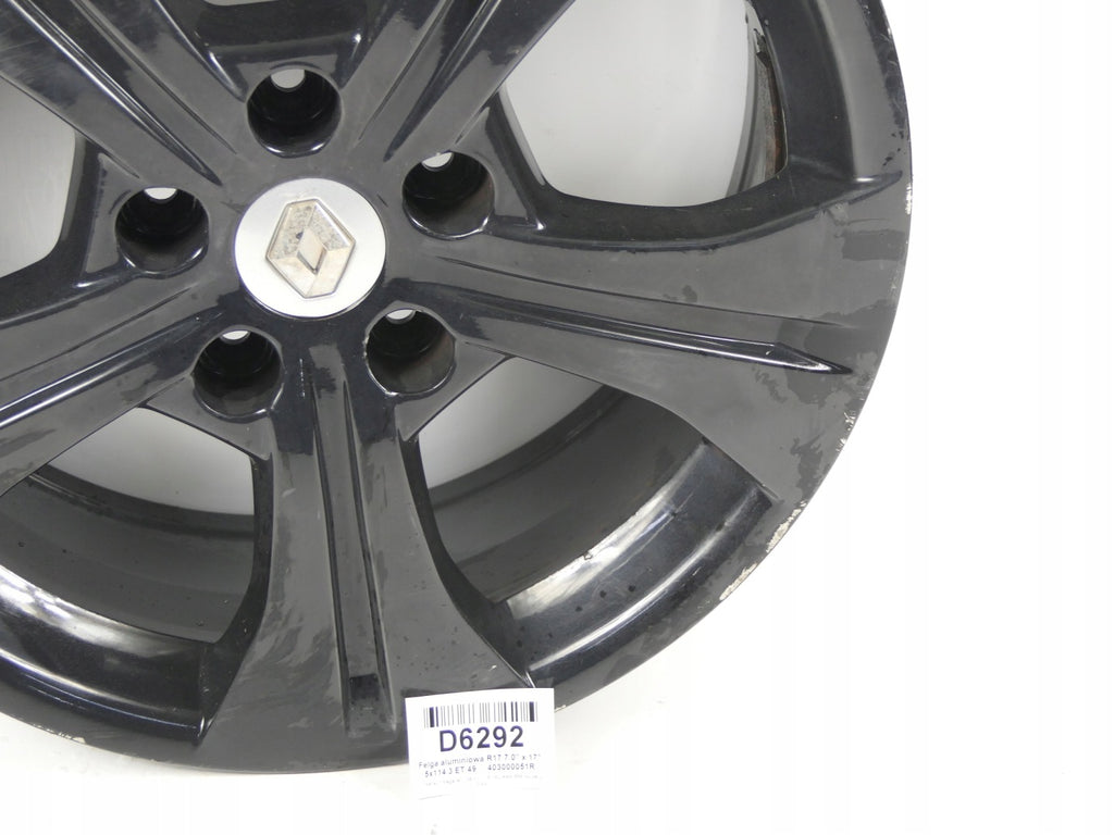 1x Alufelge 17 Zoll 7.0" 5x114.3 403000051R Renault Megane III 1 Scenic FEL6807017081yk
