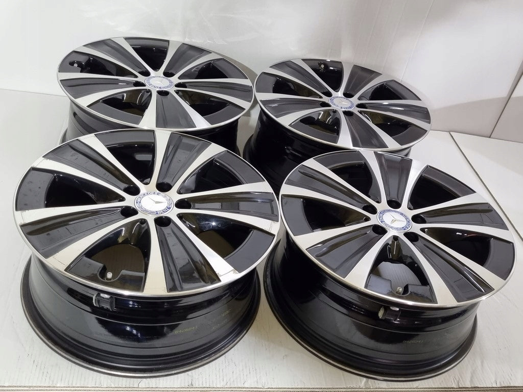4x Alufelge 18 Zoll 8.0" 5x112 43ET Glanz Schwarz A2134013700 Mercedes-Benz FEL6962711007uq