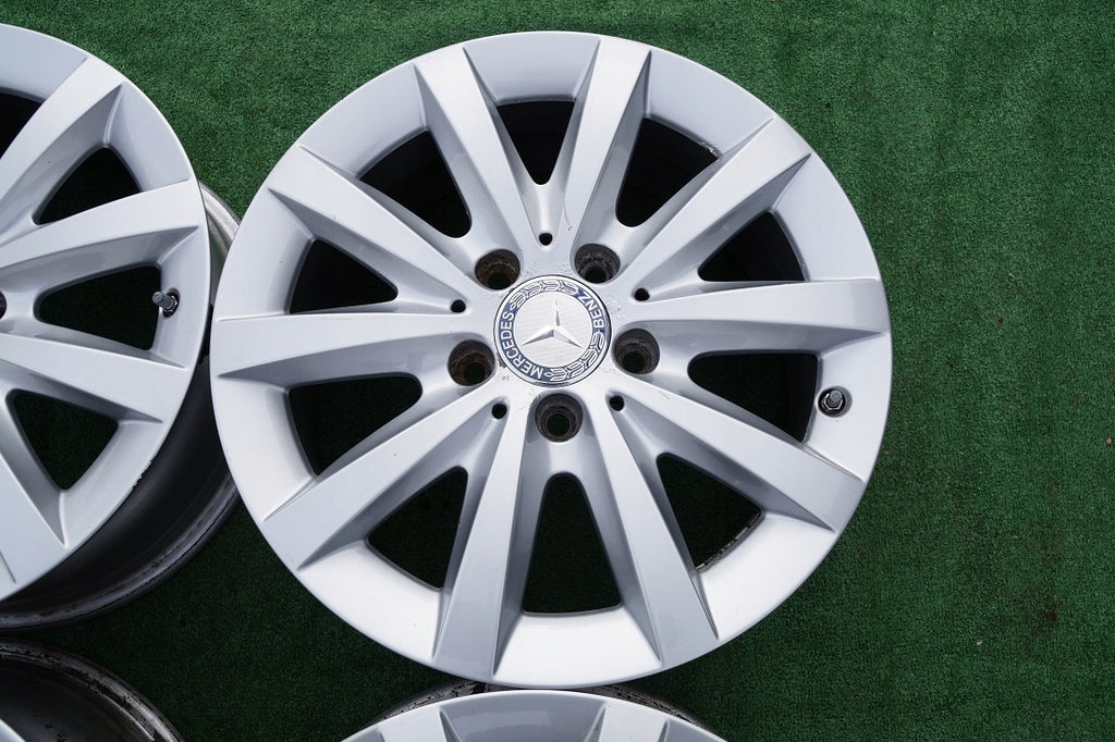 4x Alufelge 16 Zoll 6.5" 5x112 49ET 2464010500 Mercedes-Benz W246 Rim Wheel FEL3850755682we