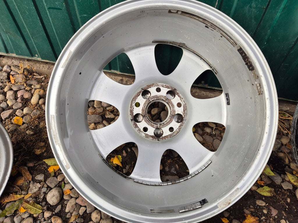 4x Alufelge 18 Zoll 7.5" 5x130 53ET Glanz Silber 4L0601025E Audi Q7 Rim Wheel FEL4247397749jo