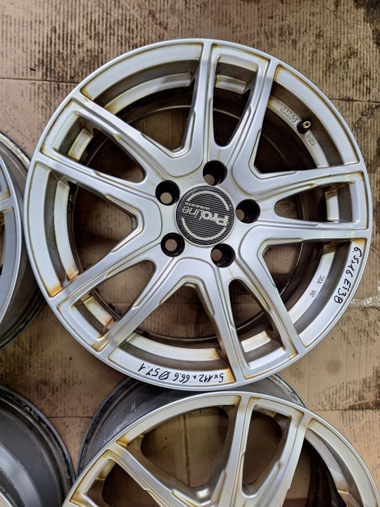 4x Alufelge 16 Zoll 6.5" 5x112 38ET Audi Fabia II Golf Vii Rim Wheel FEL4335757591ok