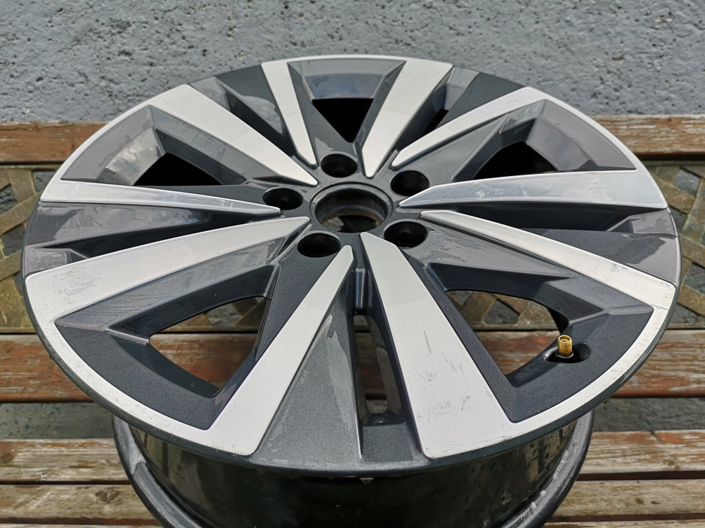 1x Alufelge 17 Zoll 7.0" 5x112 39ET Glanz Graphit 7N0601025 Mg Sharan Rim Wheel FEL1740182837xf