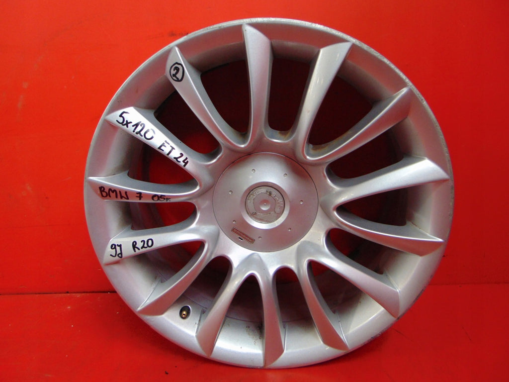 1x Alufelge 20 Zoll 9.0" 5x120 24ET 7897250 BMW 7 E65 Rim Wheel FEL4246409193vd