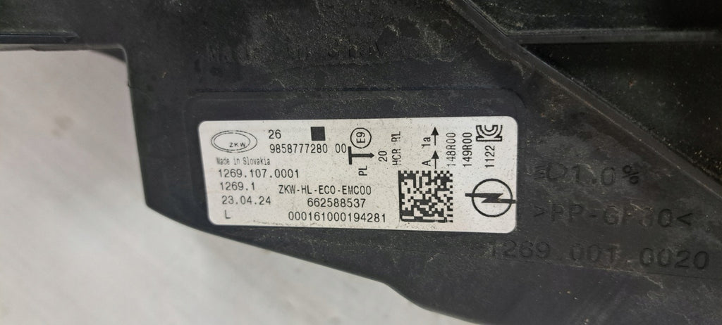 Frontscheinwerfer Opel Astra L 9858777280 Full LED Links Scheinwerfer Headlight SCH5307561330xv
