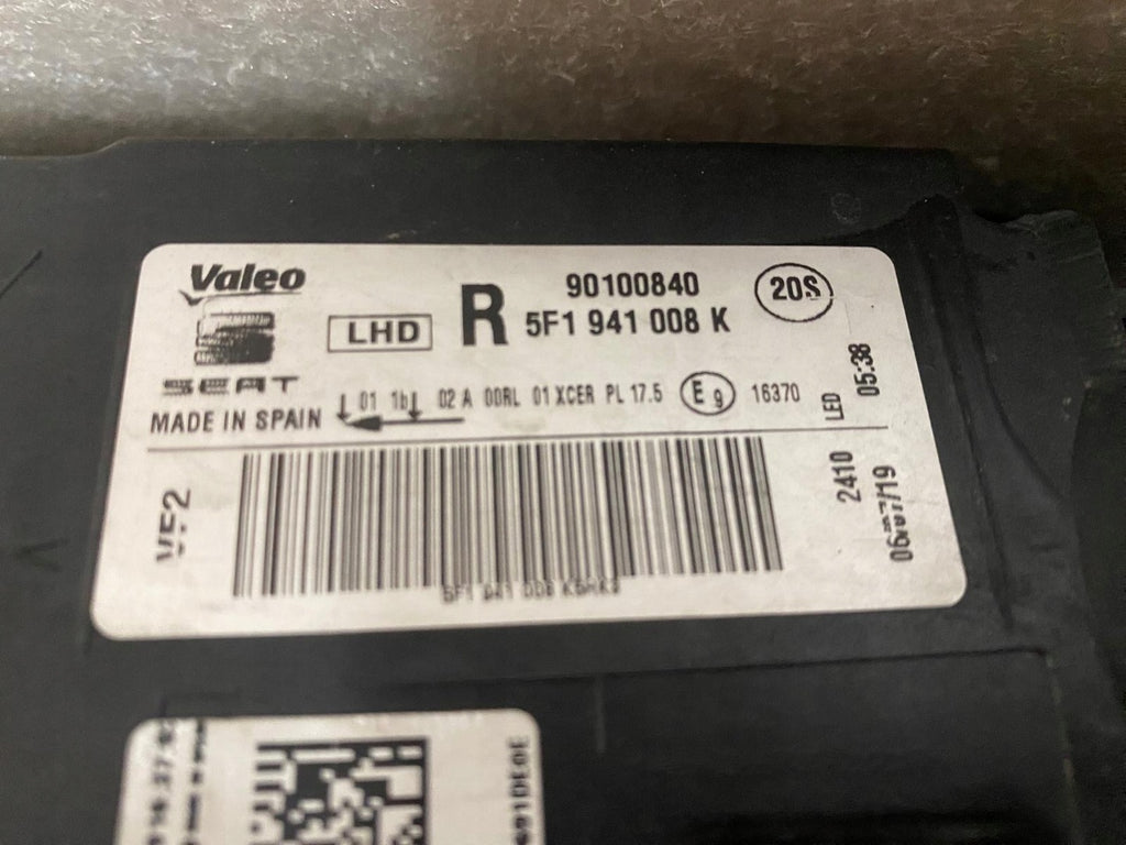 Frontscheinwerfer Seat Leon 5f1 5F1941008K LED Rechts Scheinwerfer Headlight