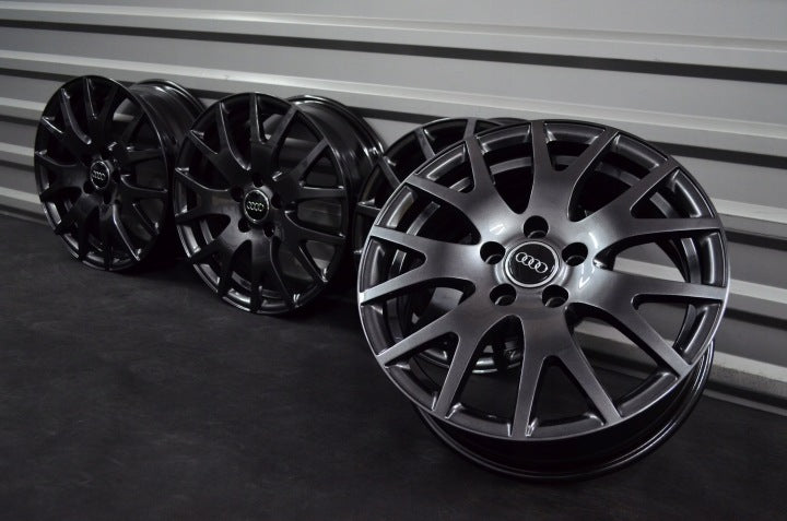 4x Alufelge 17 Zoll 7.0" 5x112 47ET Schwarz Audi B6 B7 Rim Wheel FEL7411759717cw