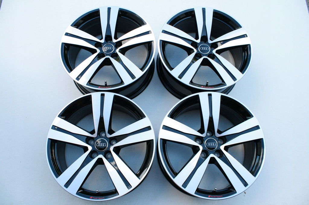 4x Alufelge 18 Zoll 8.0" 5x112 25ET Glanz Silber 4M0601025 Audi A4 Allroad