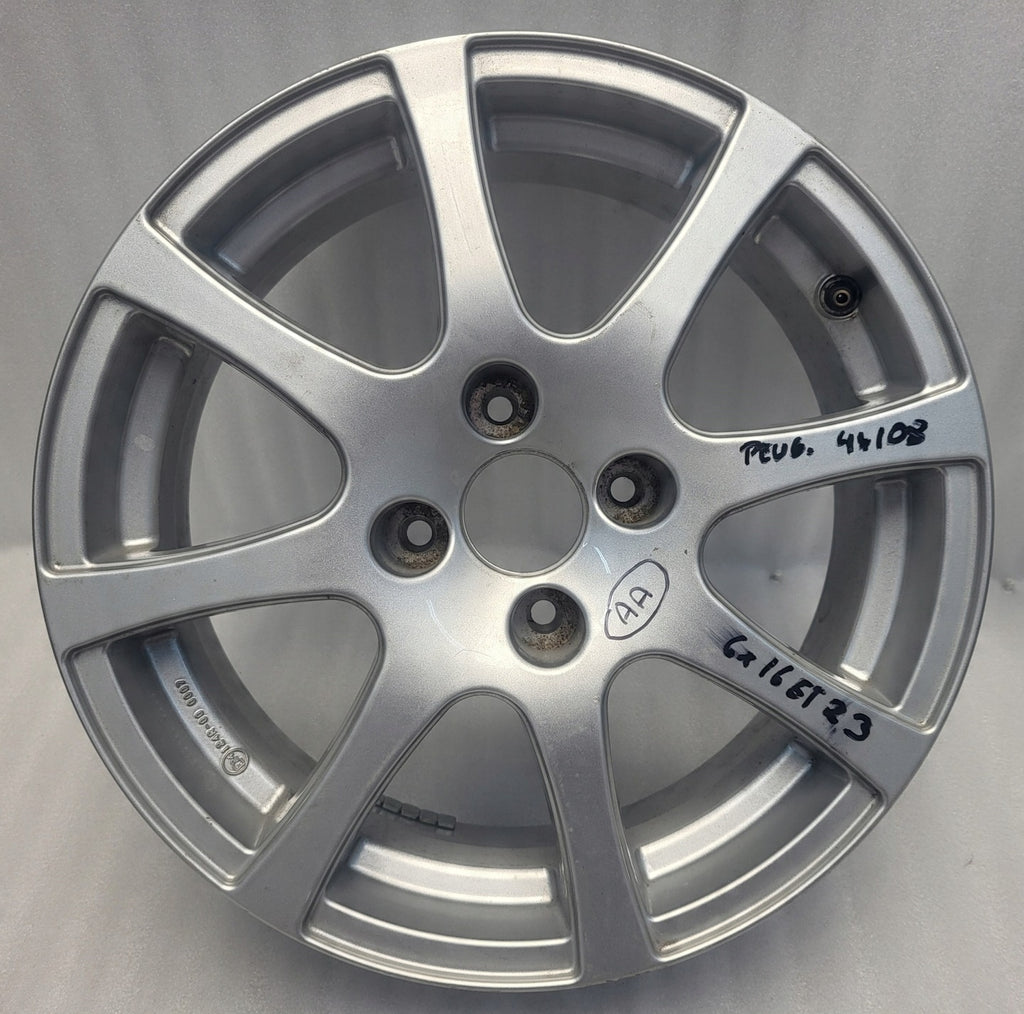 1x Alufelge 16 Zoll 6.0" 4x108 23ET 65466023 65466023HP MA-DAR81 Peugeot