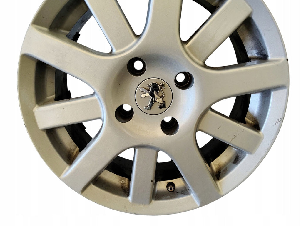 1x Alufelge 15 Zoll 6.0" 4x108 Glanz Silber Peugeot 307 Rim Wheel FEL6074603863xx