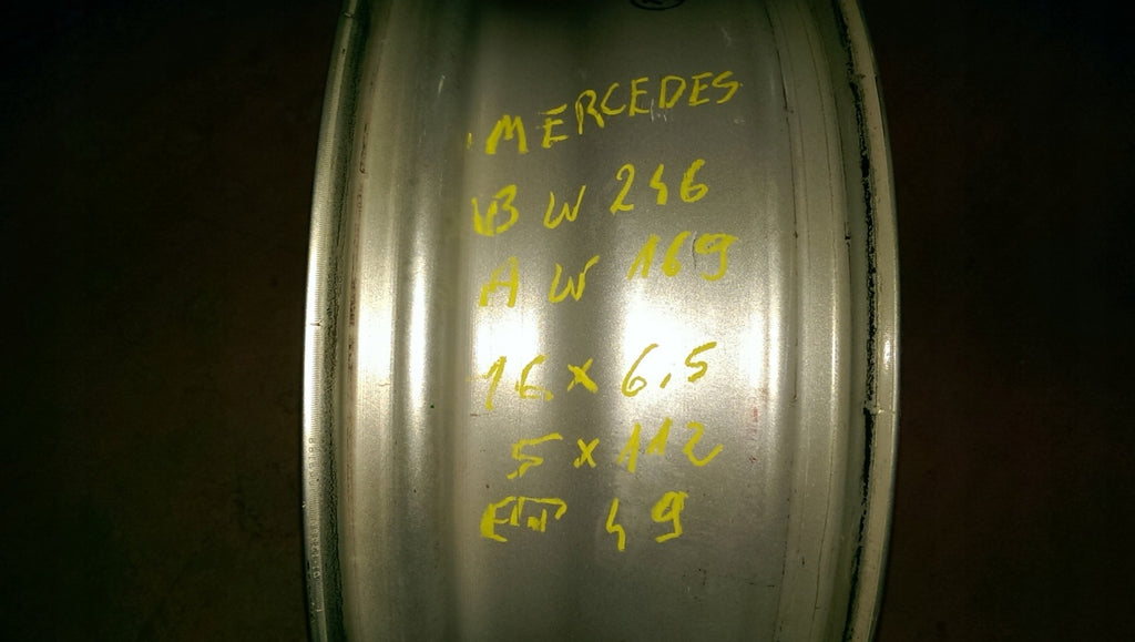 4x Alufelge 16 Zoll 6.5" 5x112 38ET Mercedes-Benz W176 W168 W204 W203 W245 W169 FEL8040241605sd