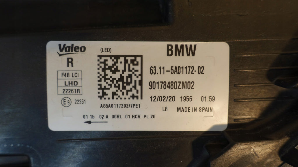 Frontscheinwerfer BMW X1 F48 5A01172-02 LED Rechts Scheinwerfer Headlight SCH9754742165nf