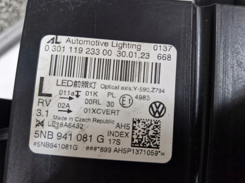 Frontscheinwerfer VW Tiguan 5NB941081G Links Scheinwerfer Headlight SCH7129350553uk
