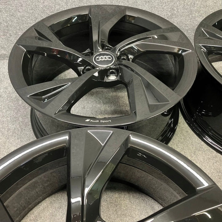 4x Alufelge 18 Zoll 8.0" 5x112 40ET Glanz Silber 8W0601025EJ Audi A4 Rim Wheel FEL5309361287av