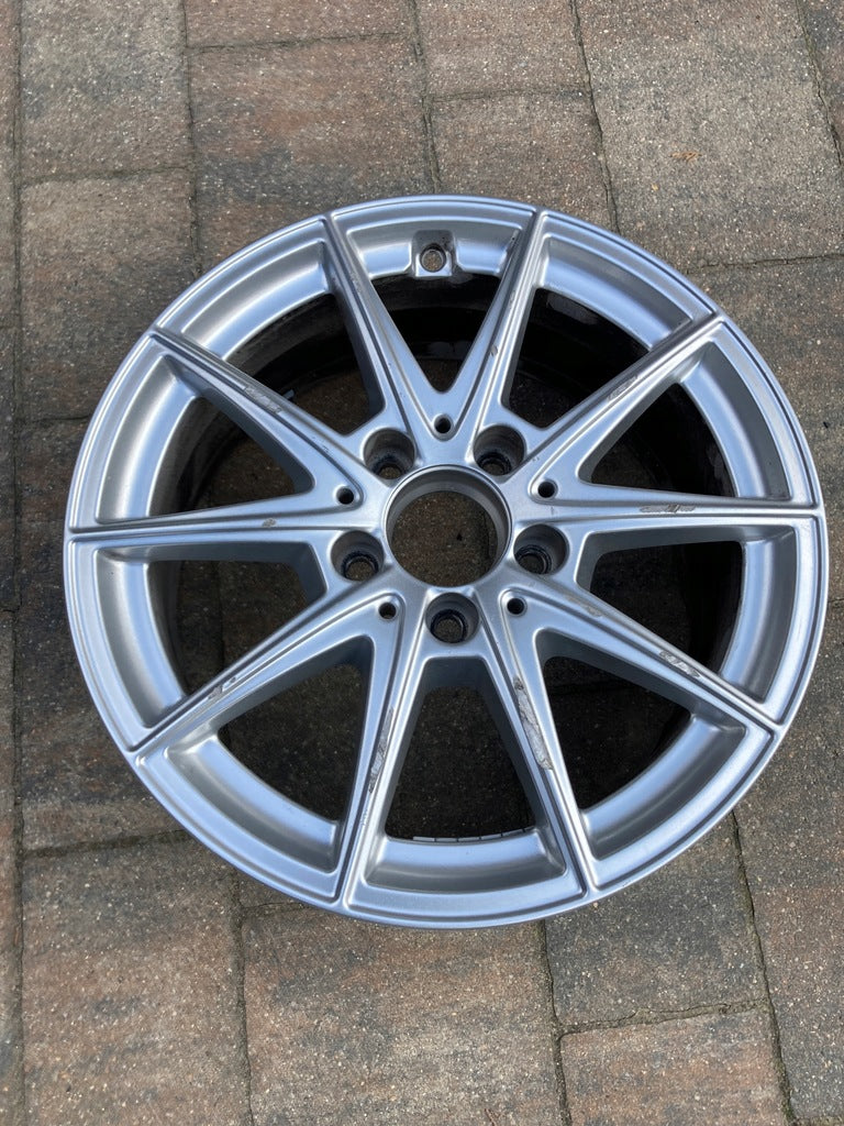 1x Alufelge 16 Zoll 6.5" 5x112 44ET Glanz Silber A1774011100 Mercedes-Benz FEL3925162013go