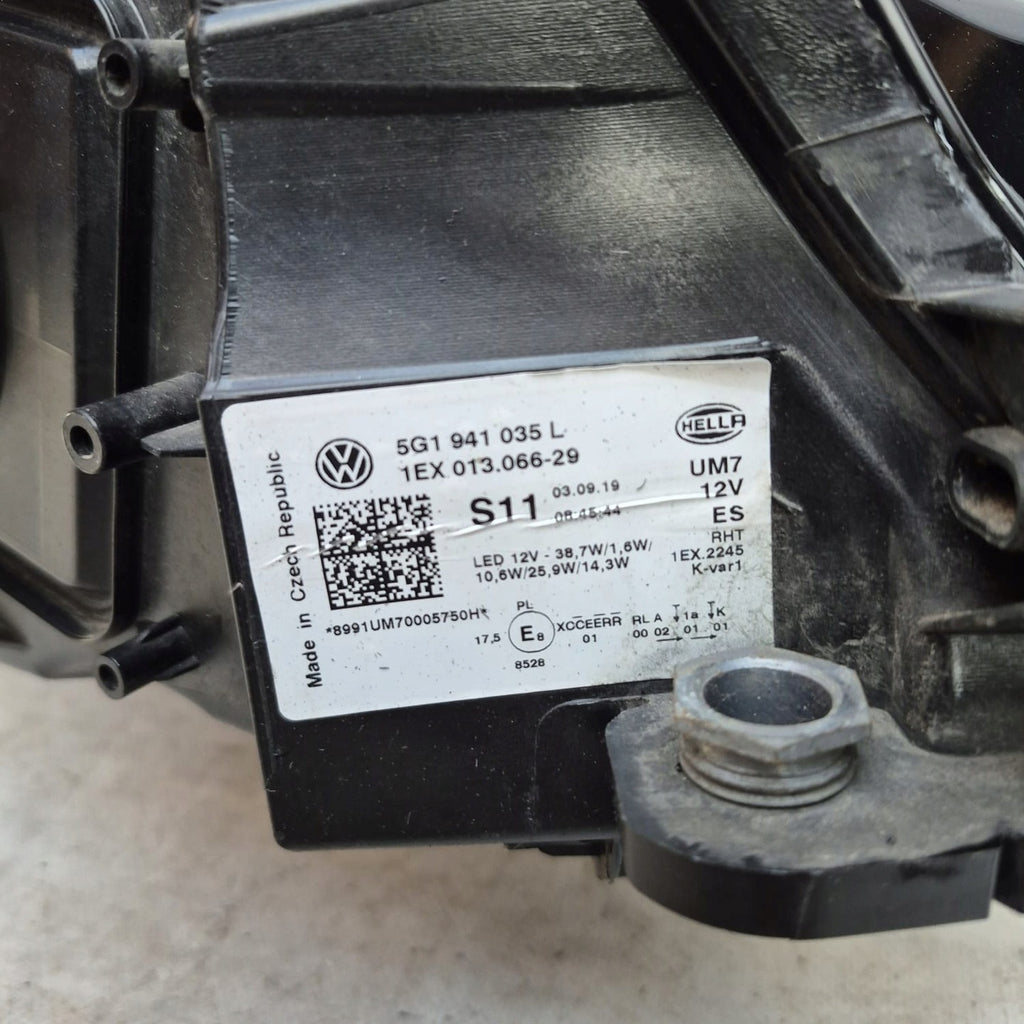 Frontscheinwerfer VW Golf VII 5g1 5G1941035L Links Scheinwerfer Headlight SCH8591826474wa