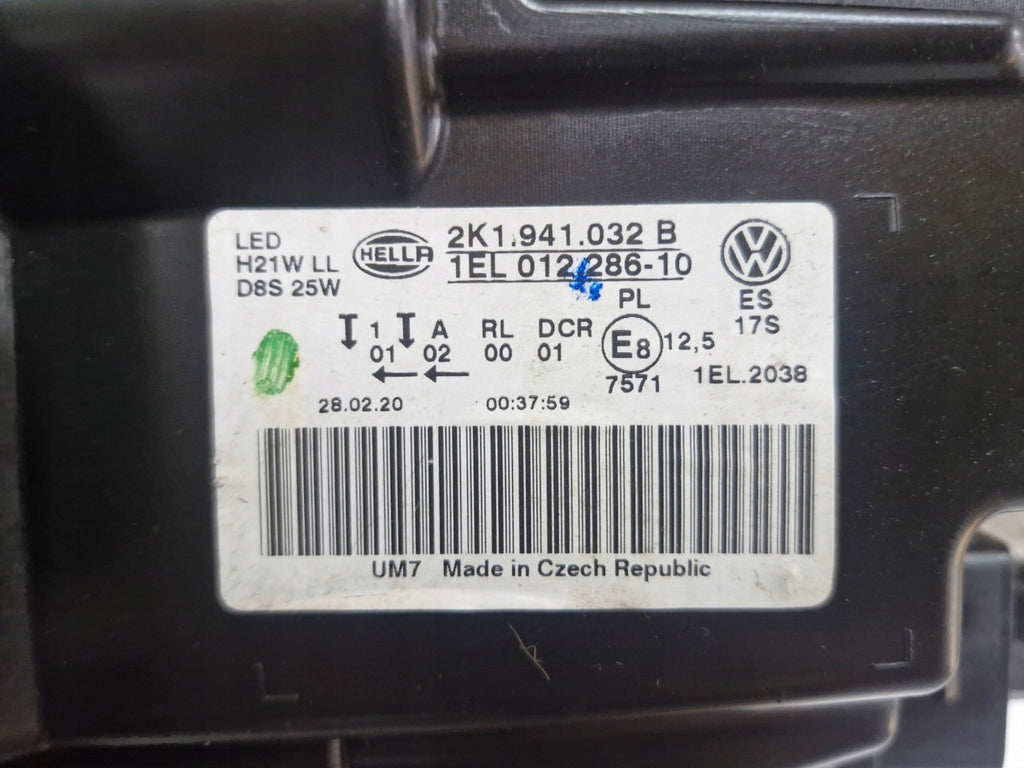 Frontscheinwerfer VW Caddy 2K1941032B Xenon Rechts Scheinwerfer Headlight SCH1094684819yu