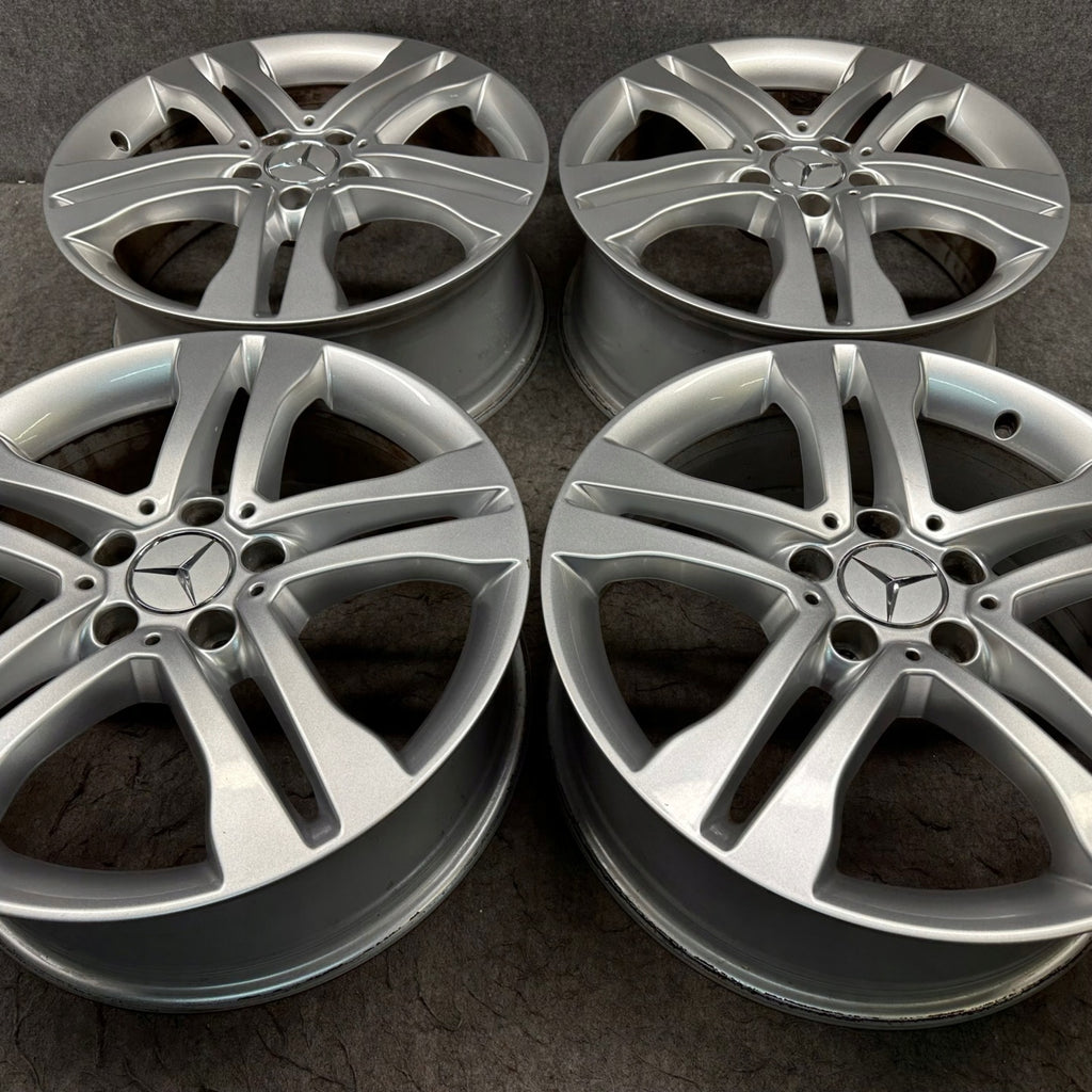 4x Alufelge 18 Zoll 7.0" 5x112 46ET Glanz Silber A1564010102 Mercedes-Benz Gla FEL7210991592sn