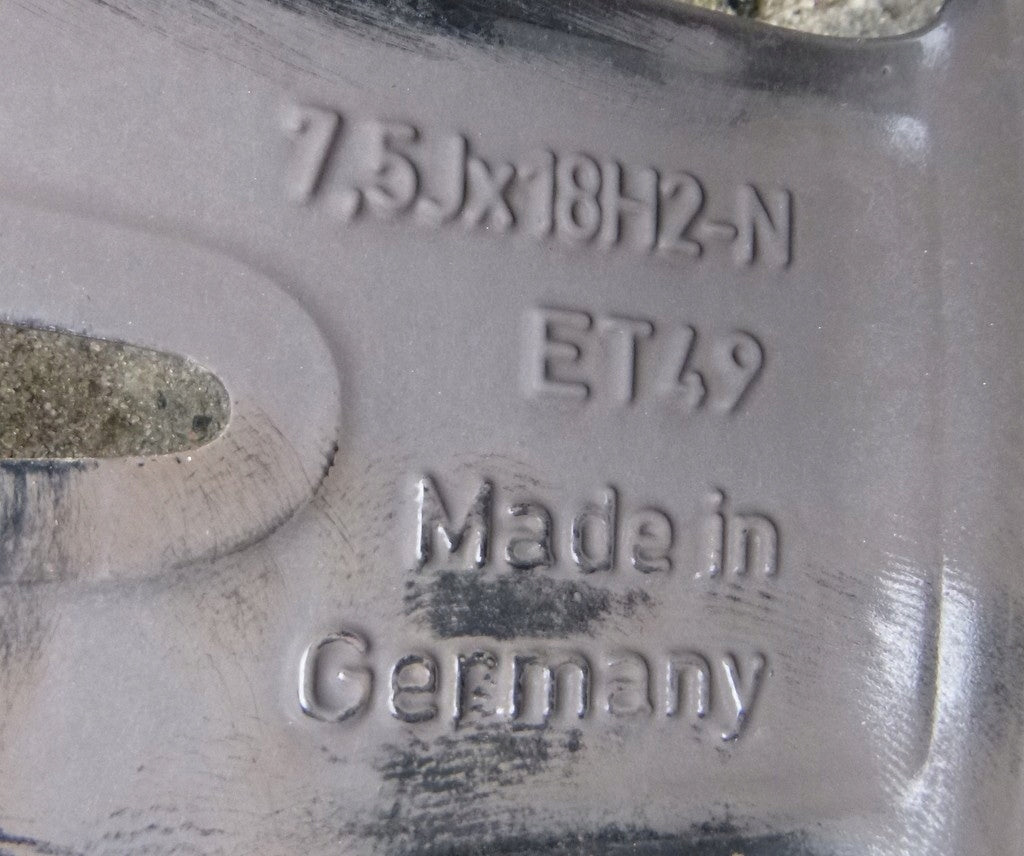 1x Alufelge 18 Zoll 7.5" 5x112 49ET Glanz Schwarz A1774010700 Mercedes-Benz FEL5476758795ty