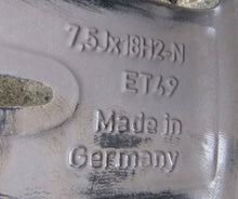 Load image into Gallery viewer, 1x Alufelge 18 Zoll 7.5" 5x112 49ET Glanz Schwarz A1774010700 Mercedes-Benz FEL5476758795ty