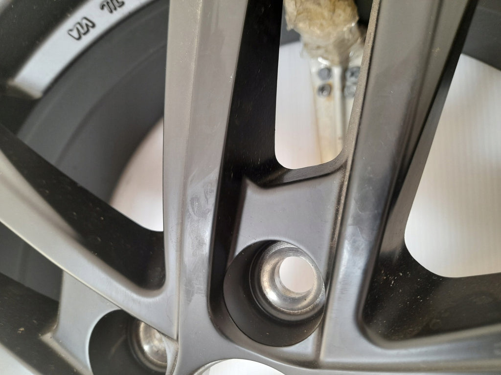 1x Alufelge 16 Zoll 6.0" 5x100 45ET Matt Schwarz SE026016 Seat Rim Wheel