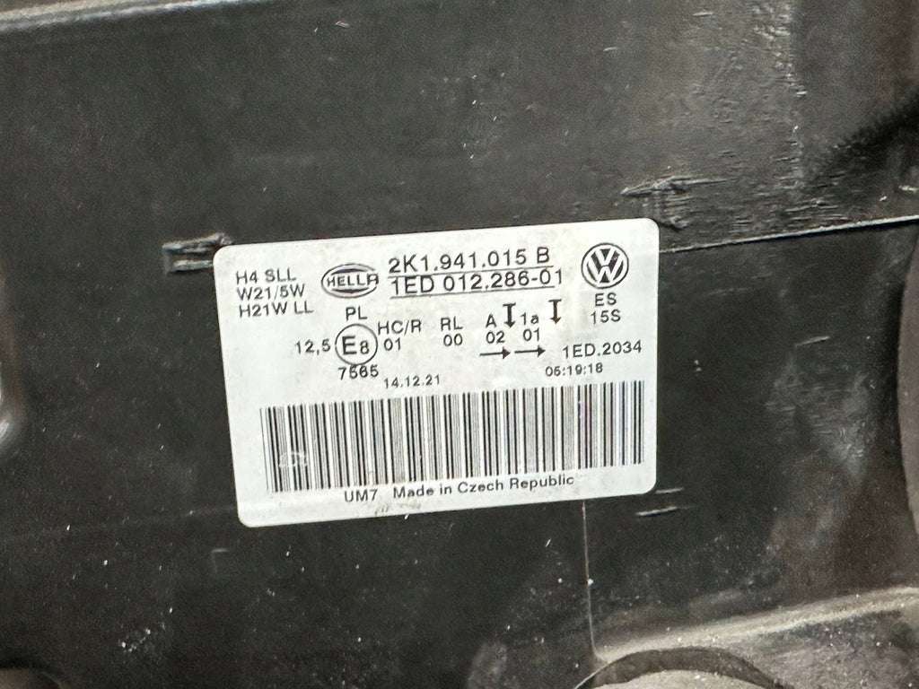 Frontscheinwerfer VW Caddy III 2K1941015B Links Scheinwerfer Headlight SCH9731321232ew