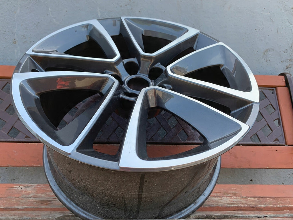 1x Alufelge 19 Zoll 9.5" 5x108 27ET Glanz Graphit GX53-1007-DA Jaguar Mg