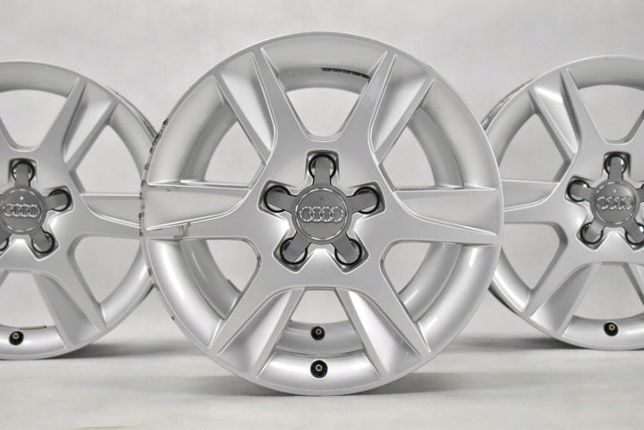 4x Alufelge 16 Zoll 6.5" 5x112 50ET Glanz Silber 8P0601025AN Audi A3 Rim Wheel FEL4152750360dr