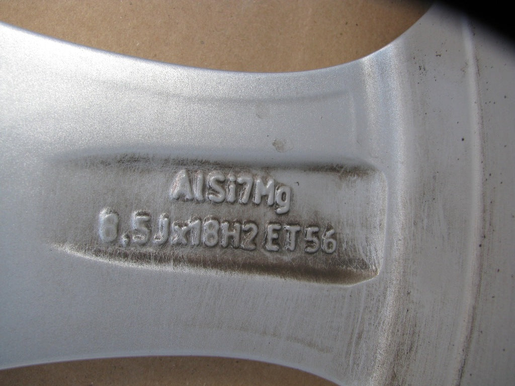 1x Alufelge 18 Zoll 8.5" 5x112 56ET Matt Silber A2054010700 Mercedes-Benz W205 FEL8851263481co