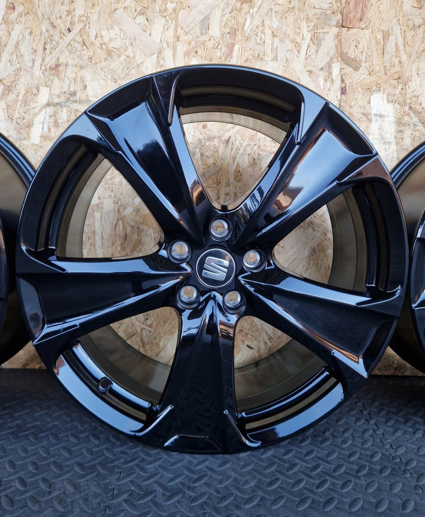 4x Alufelge 19 Zoll 8.0" 5x112 49ET Matt Schwarz 5FA601025F Seat I Rim Wheel FEL1221395260ao