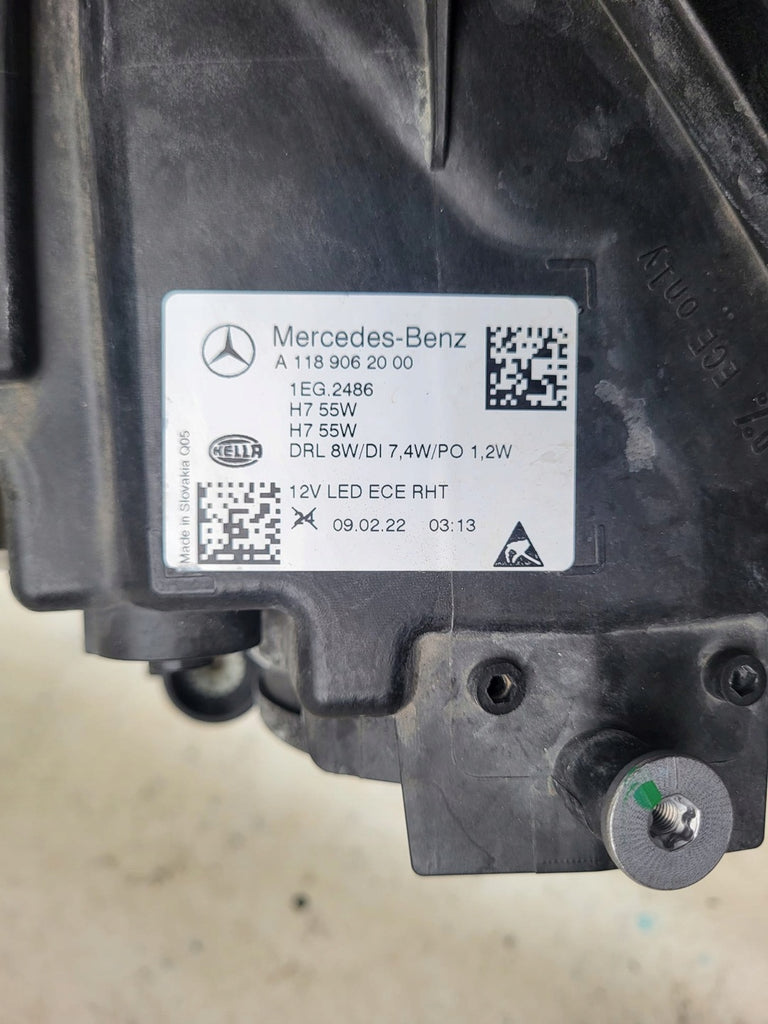 Frontscheinwerfer Mercedes-Benz Cla A1189062000 Rechts Scheinwerfer Headlight SCH4814531106hn