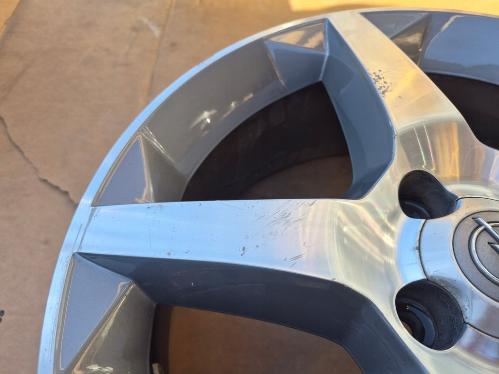 1x Alufelge 17 Zoll 6.5" 4x100 41ET Glanz Grau 13231495 Mg Tigra Rim Wheel FEL7612253093zo