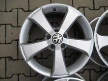 Laden Sie das Bild in den Galerie-Viewer, 4x Alufelge 17 Zoll 6.5" 5x112 39ET Glanz Silber 1K8071497 VW Scirocco Passat FEL7718148344xt