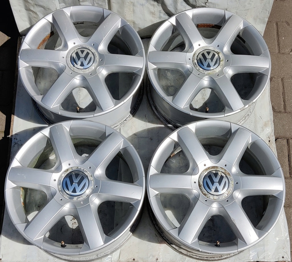4x Alufelge 17 Zoll 7.5" 5x120 55ET Glanz Silber 7L6601025 VW Touareg Rim Wheel FEL5520925816jr