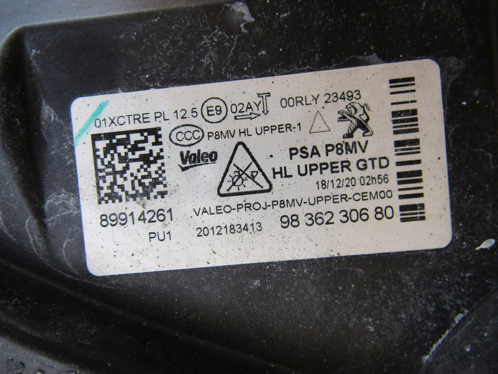 Frontscheinwerfer Peugeot 5008 9836230680 LED Links Scheinwerfer Headlight SCH5755074007ex
