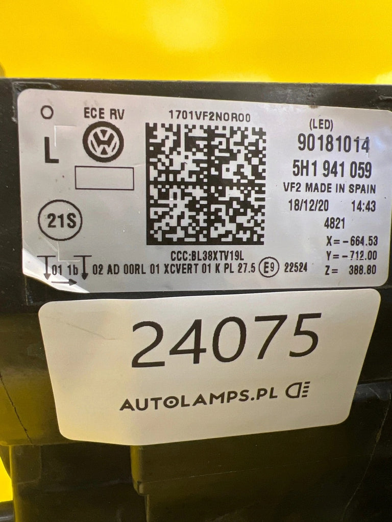 Frontscheinwerfer VW Golf VIII 5H1941059 LED Links Scheinwerfer Headlight SCH7253576857ao