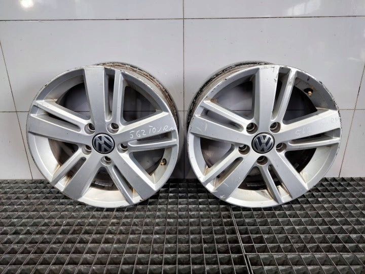 4x Alufelge 16 Zoll 6.5" 5x112 50ET 5K0601025AM VW Touran Rim Wheel FEL3255600377cv