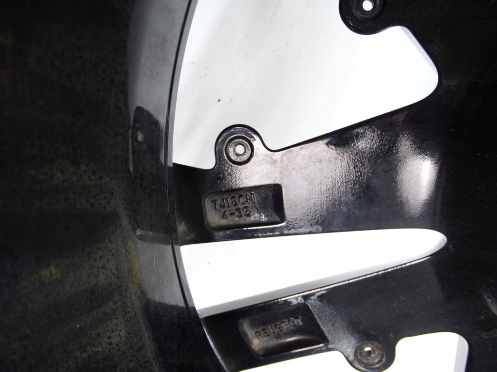 1x Alufelge 18 Zoll 7.0" 4x108 35ET Glanz Schwarz 9828186880 Peugeot 2008 Ii FEL6247575746ab