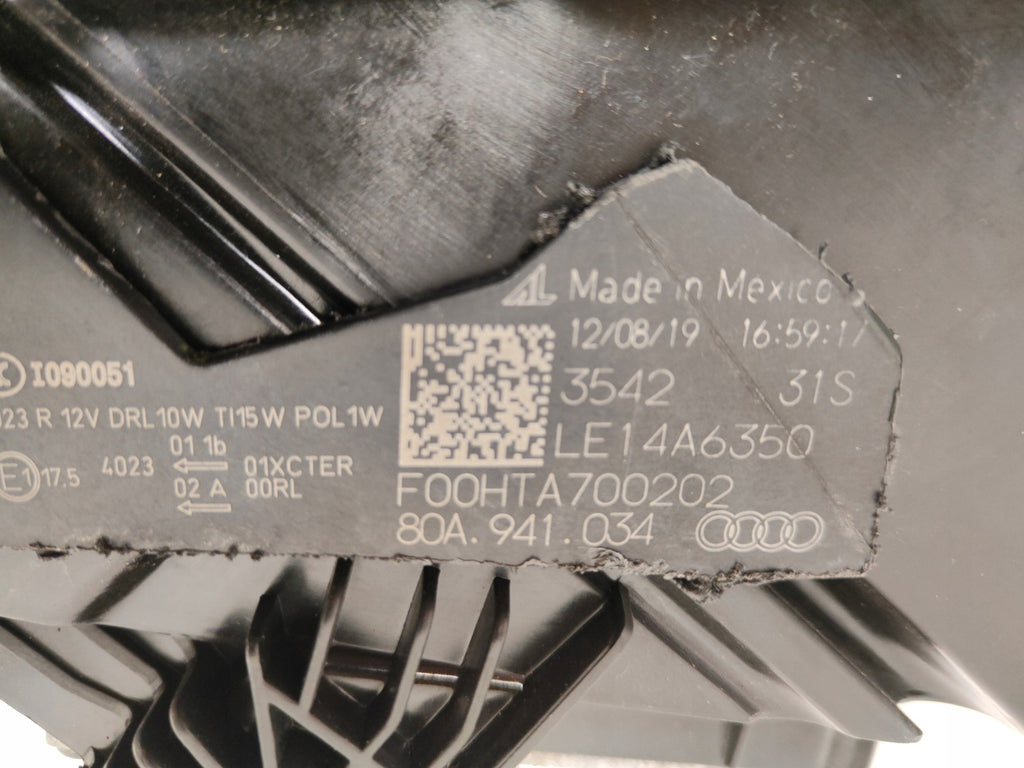 Frontscheinwerfer Audi Q5 80A941034 Rechts Scheinwerfer Headlight