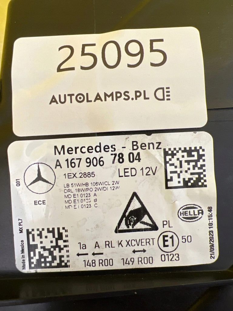 Frontscheinwerfer Mercedes-Benz Gle A1679067804 LED Rechts Headlight
