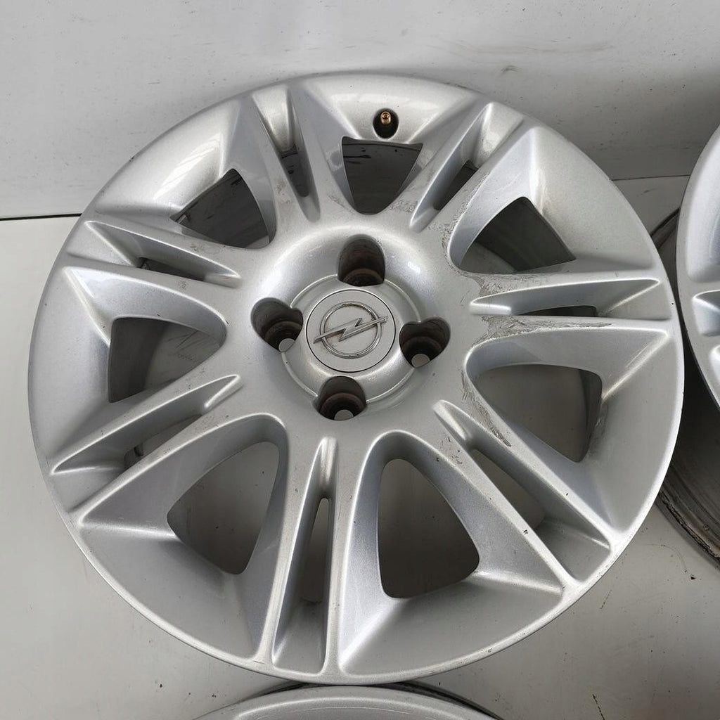 4x Alufelge 16 Zoll 6.0" 4x100 40ET Glanz Silber Opel Corsa E D Rim Wheel FEL4014330571zu