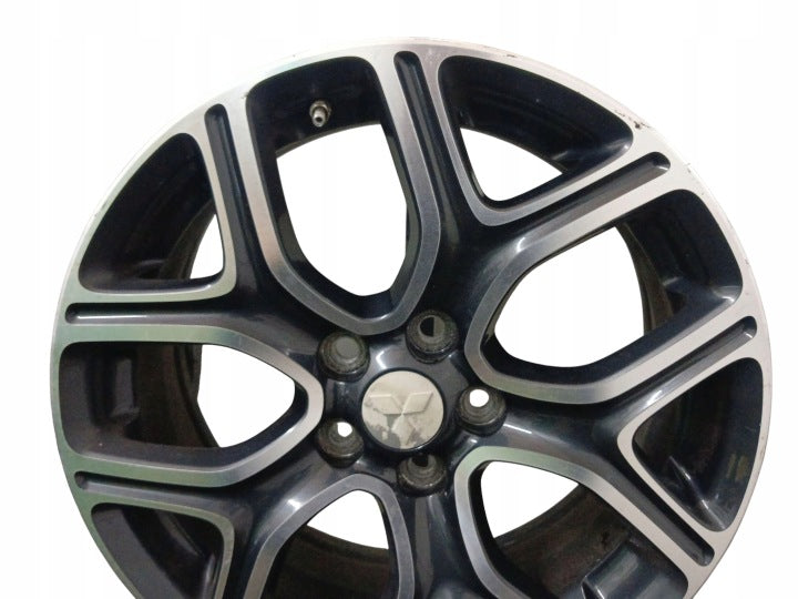 1x Alufelge 18 Zoll 7.0" 5x114.3 38ET Glanz Schwarz Mitsubishi Outlander Iii FEL3509204886yu